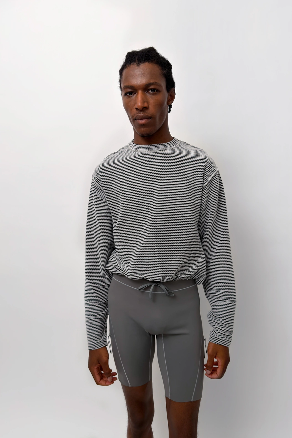 Cropped Warm Longsleeve Light Grey