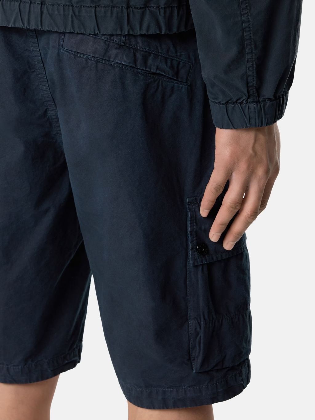 ORGANIC COTTON TWILL SHORTS NAVY BLUE