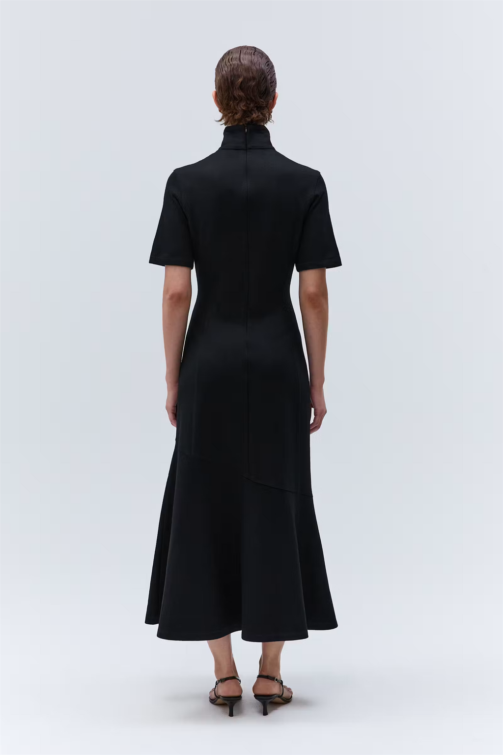 Fayrouz Wool Midi Dress Black