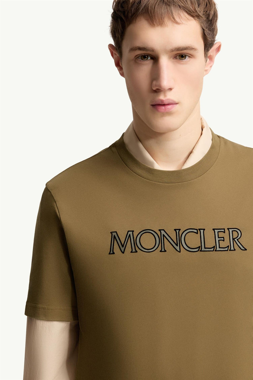 Logo Print Cotton T-Shirt OLIVE GREEN