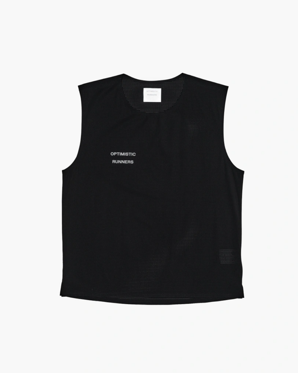 Perforated Crop Tank Top BLACK