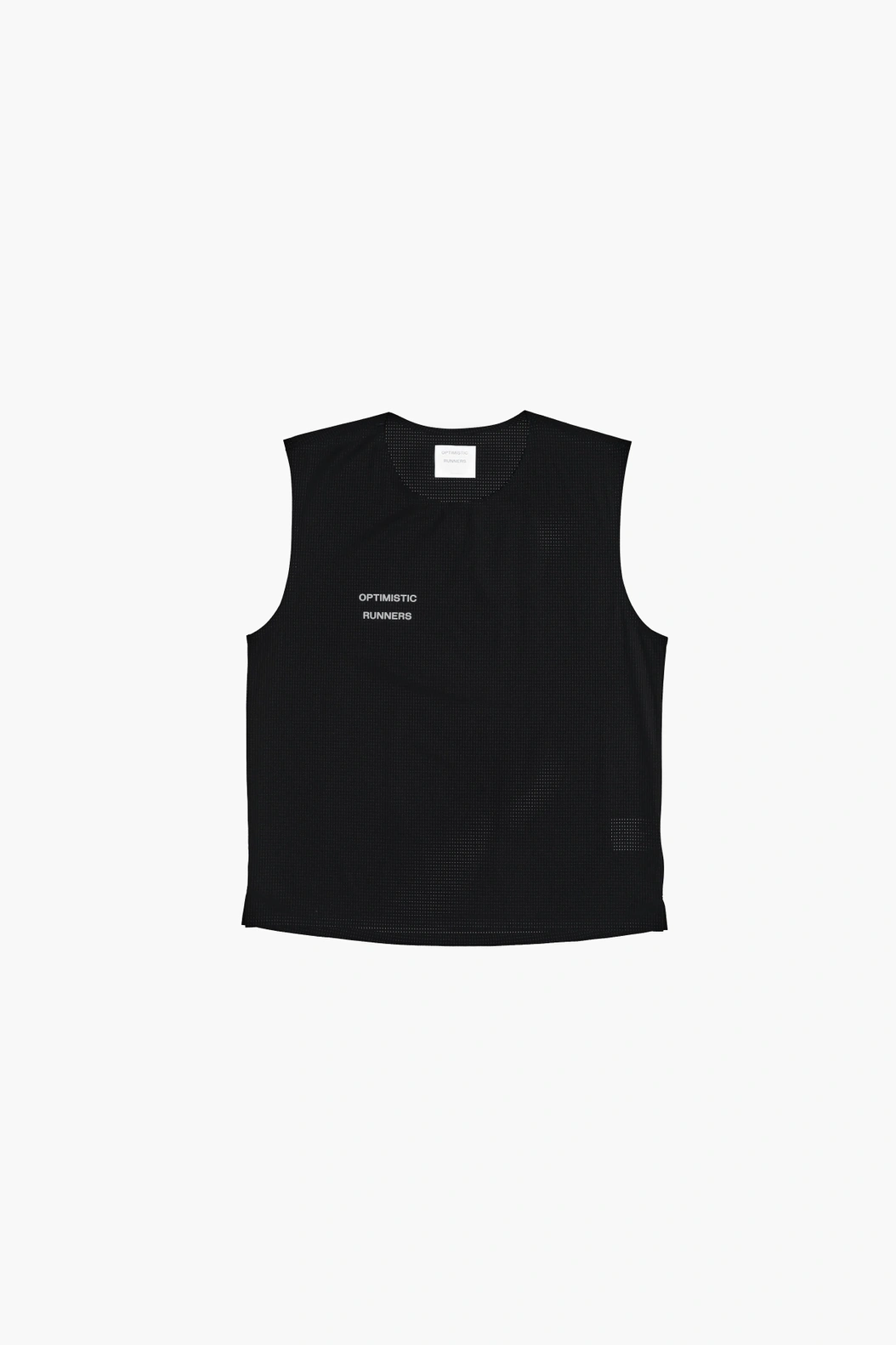 Perforated Crop Tank Top BLACK