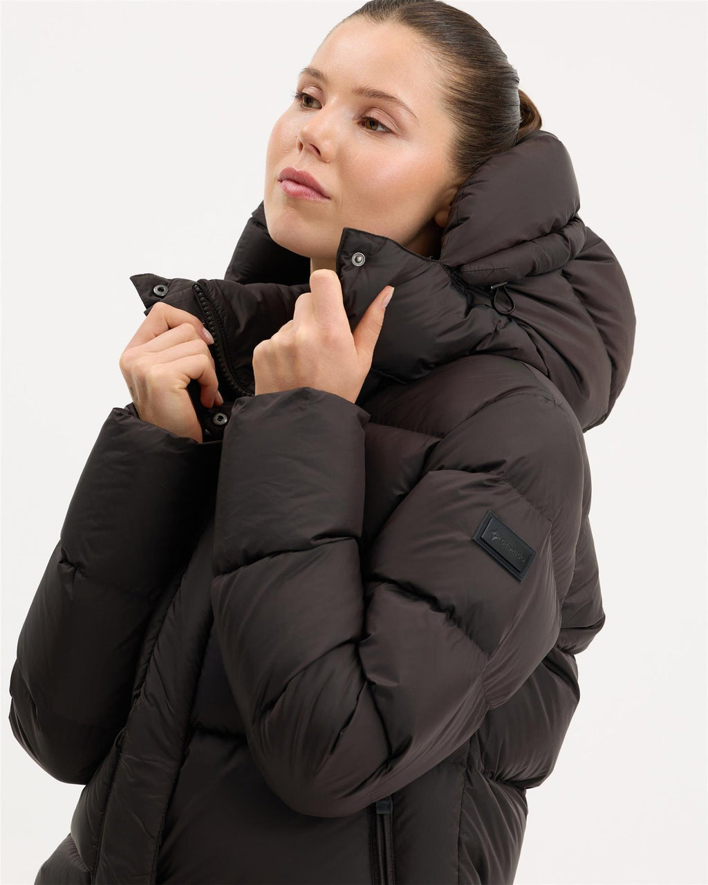 Stella Short Down Jacket Deep Brown