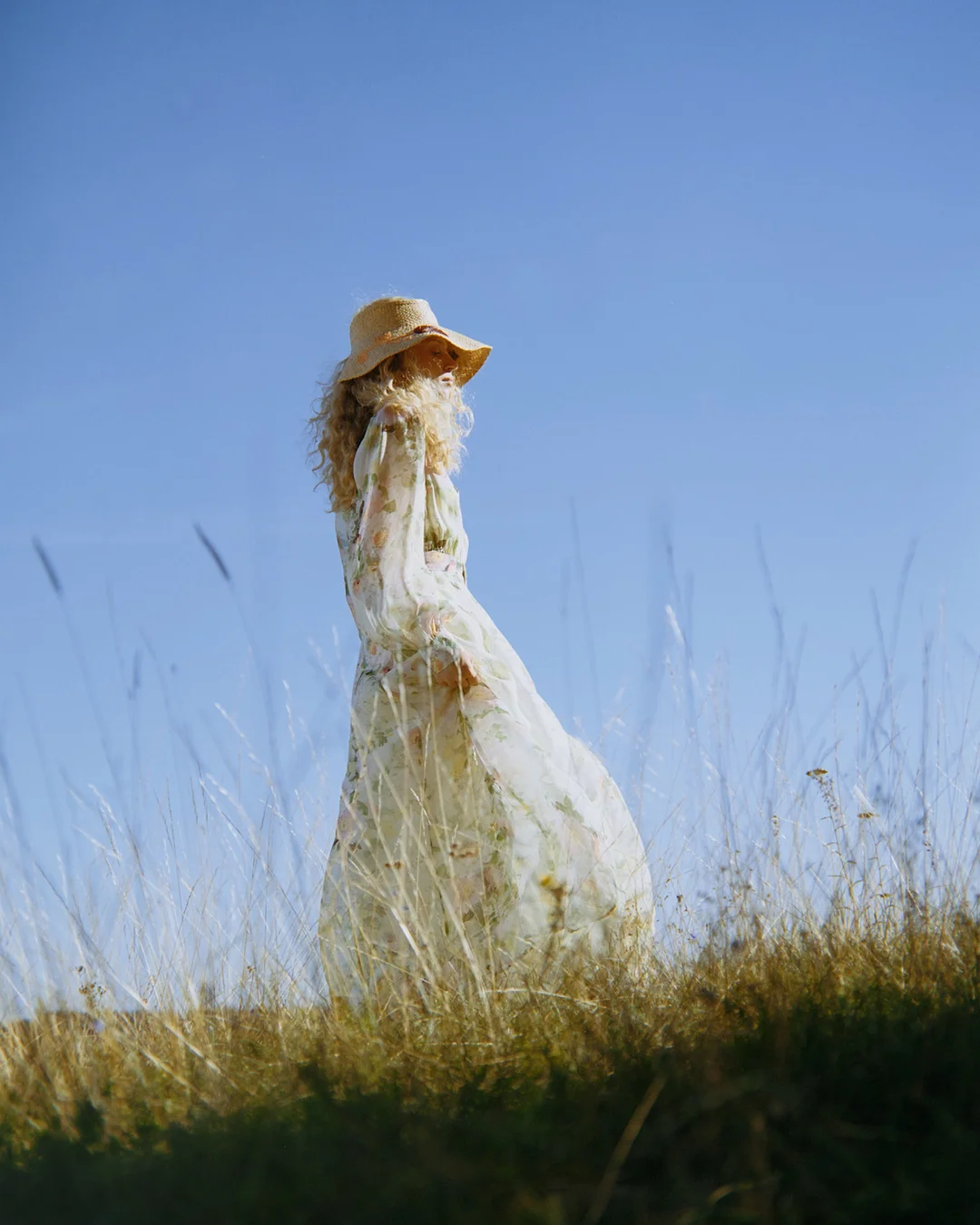 Organza Belt Dress Watercolour Dreams