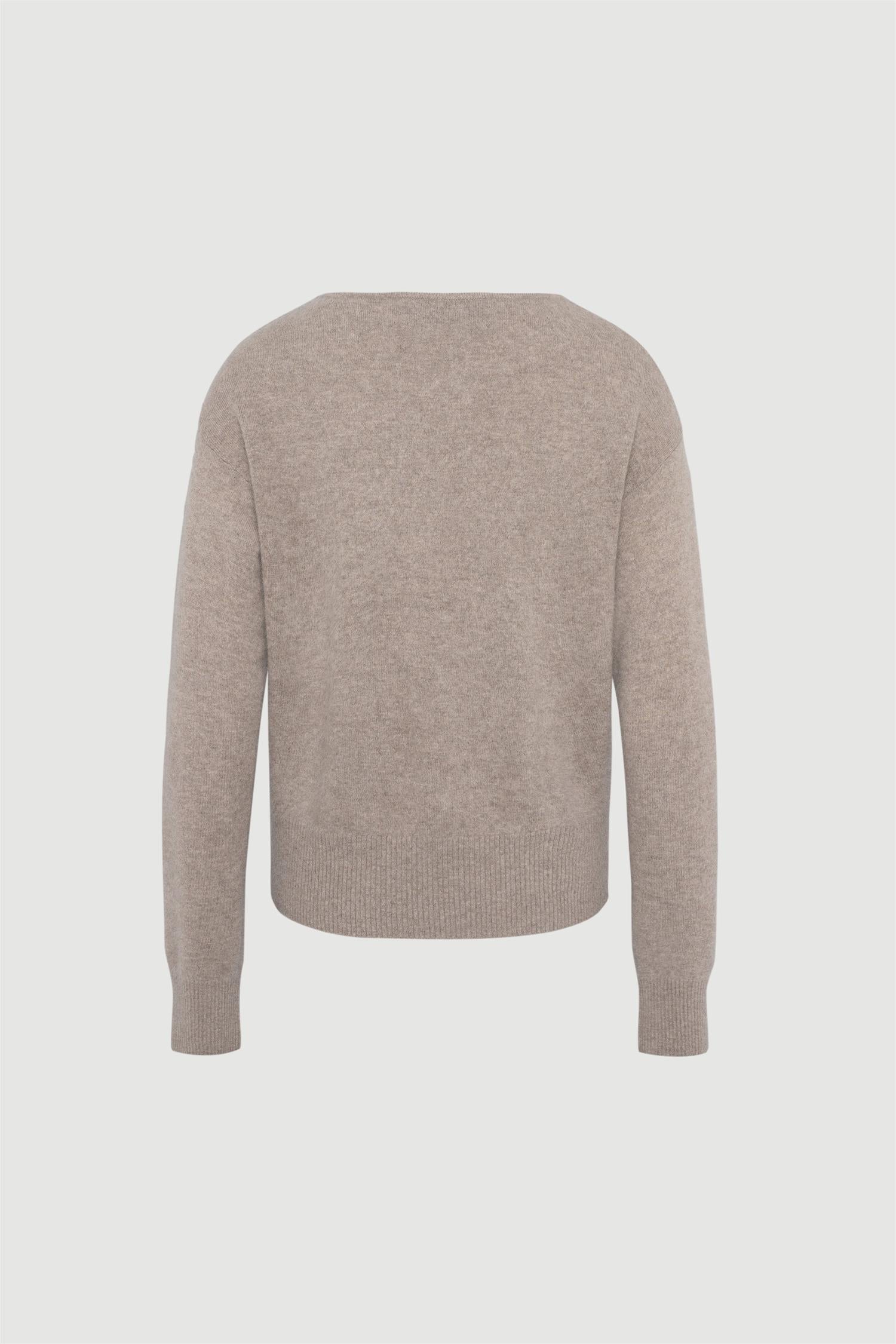 Cloud Knitted Wool/Cashmere Sweater Taupe