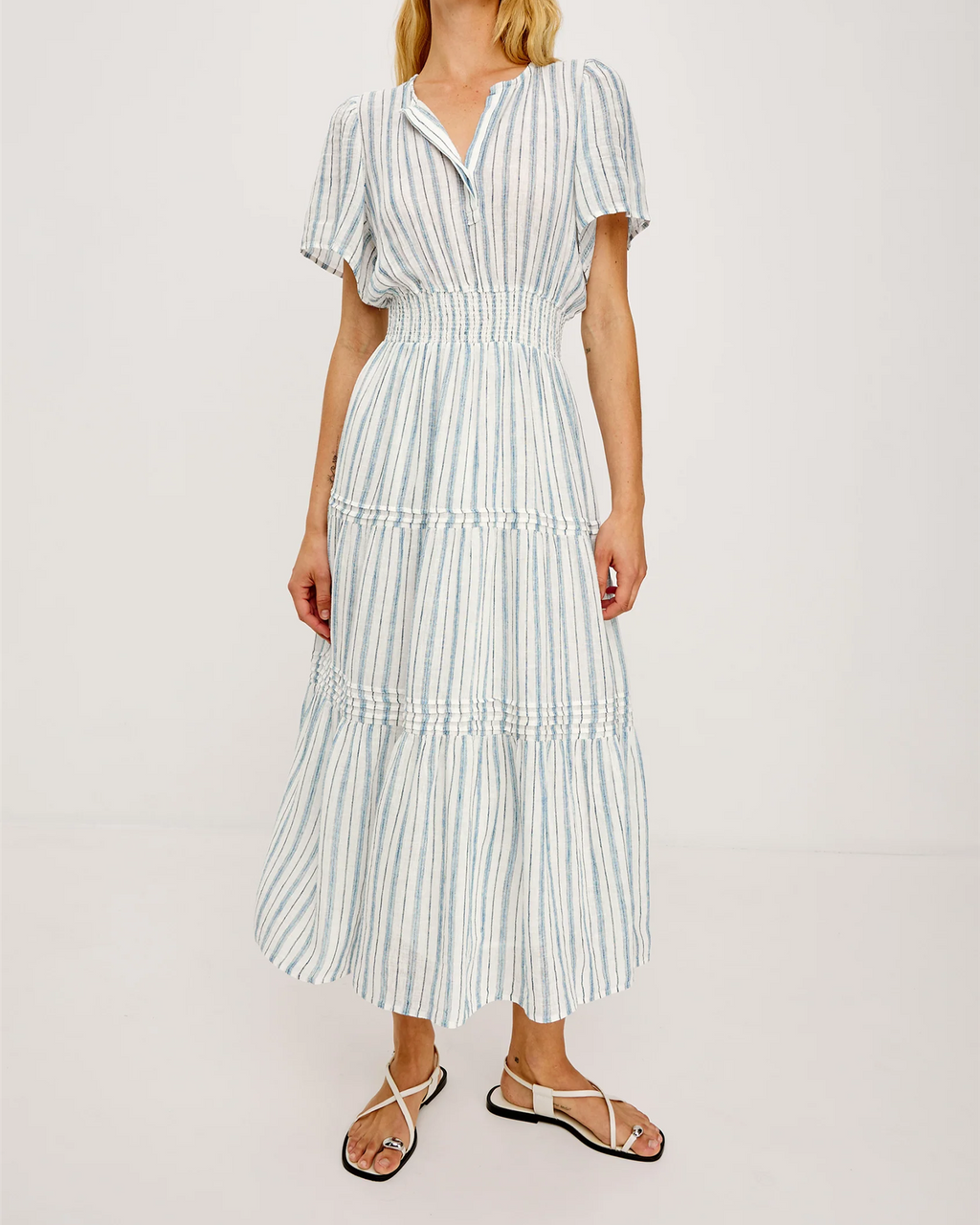 CANNES DRESS WINDWARD STRIPE