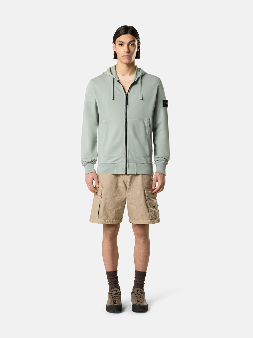 Loose Leg Nylon Cargo BERMUDA SHORTS DESERT