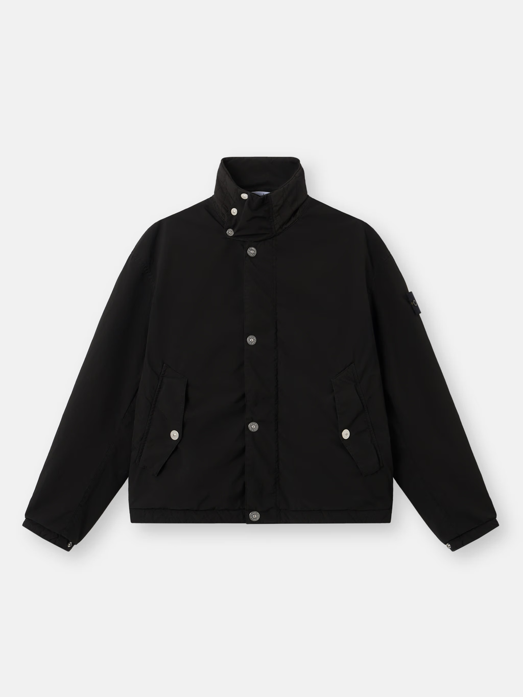 Lightweight RECYCLED POLYESTER Coach Jacket Black