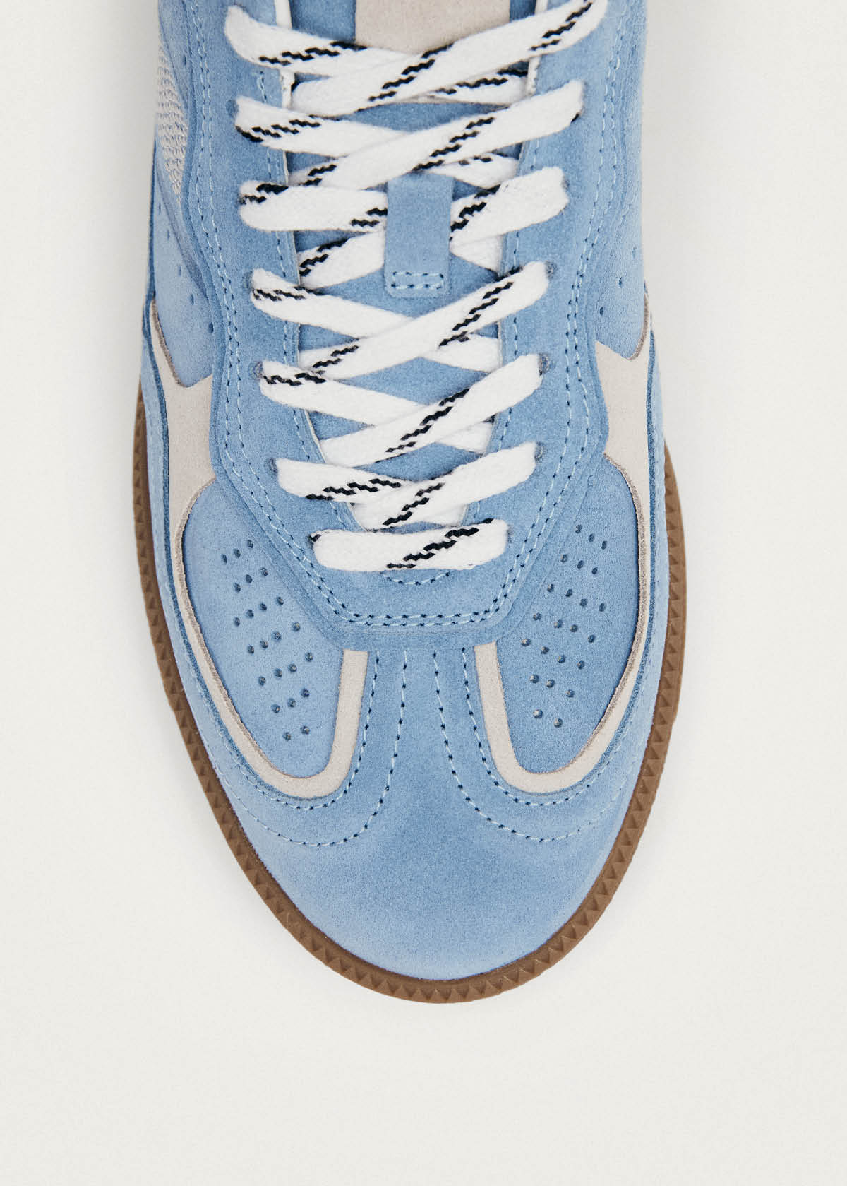TB.490 Leather Sneakers Rife Cornflower Blue Cream
