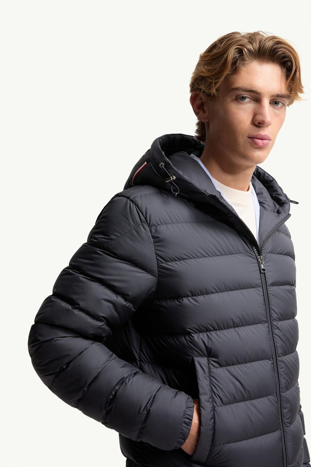 VERMEILLE Lightweight Hooded Down JACKET BLUE