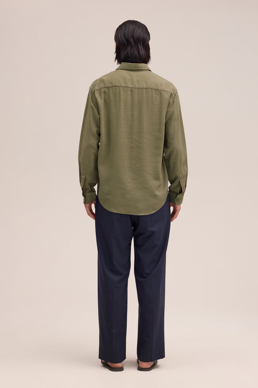 Deon Drapey viscose blend Shirt 5027 Capers