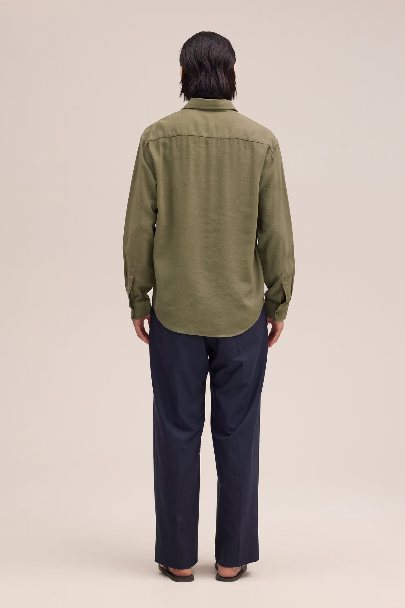Deon Drapey viscose blend Shirt 5027 Capers