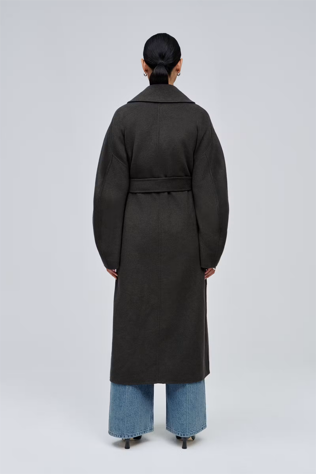 Cybele Wool Coat Seal Grey