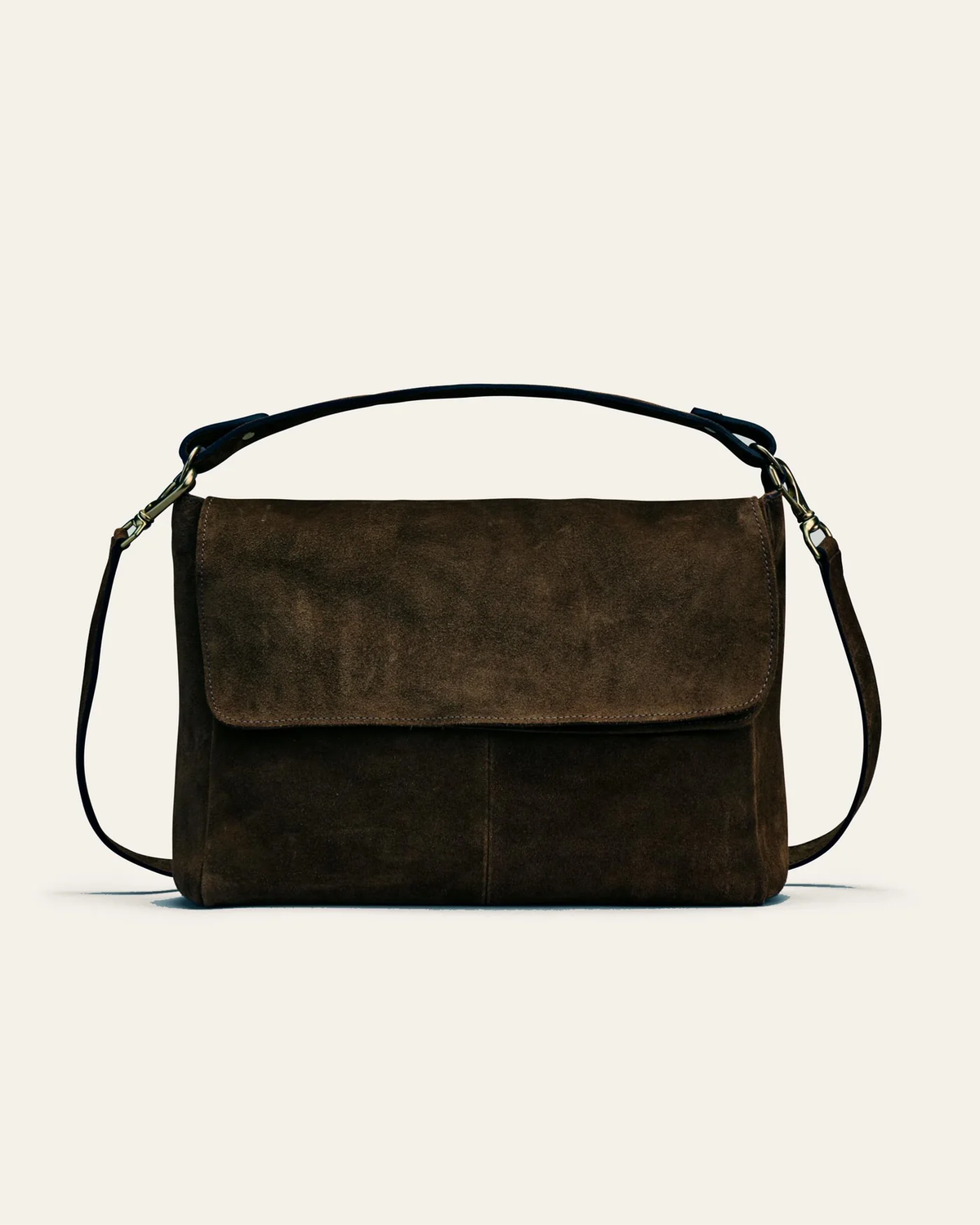 MABI Suede Shoulder Bag Umber