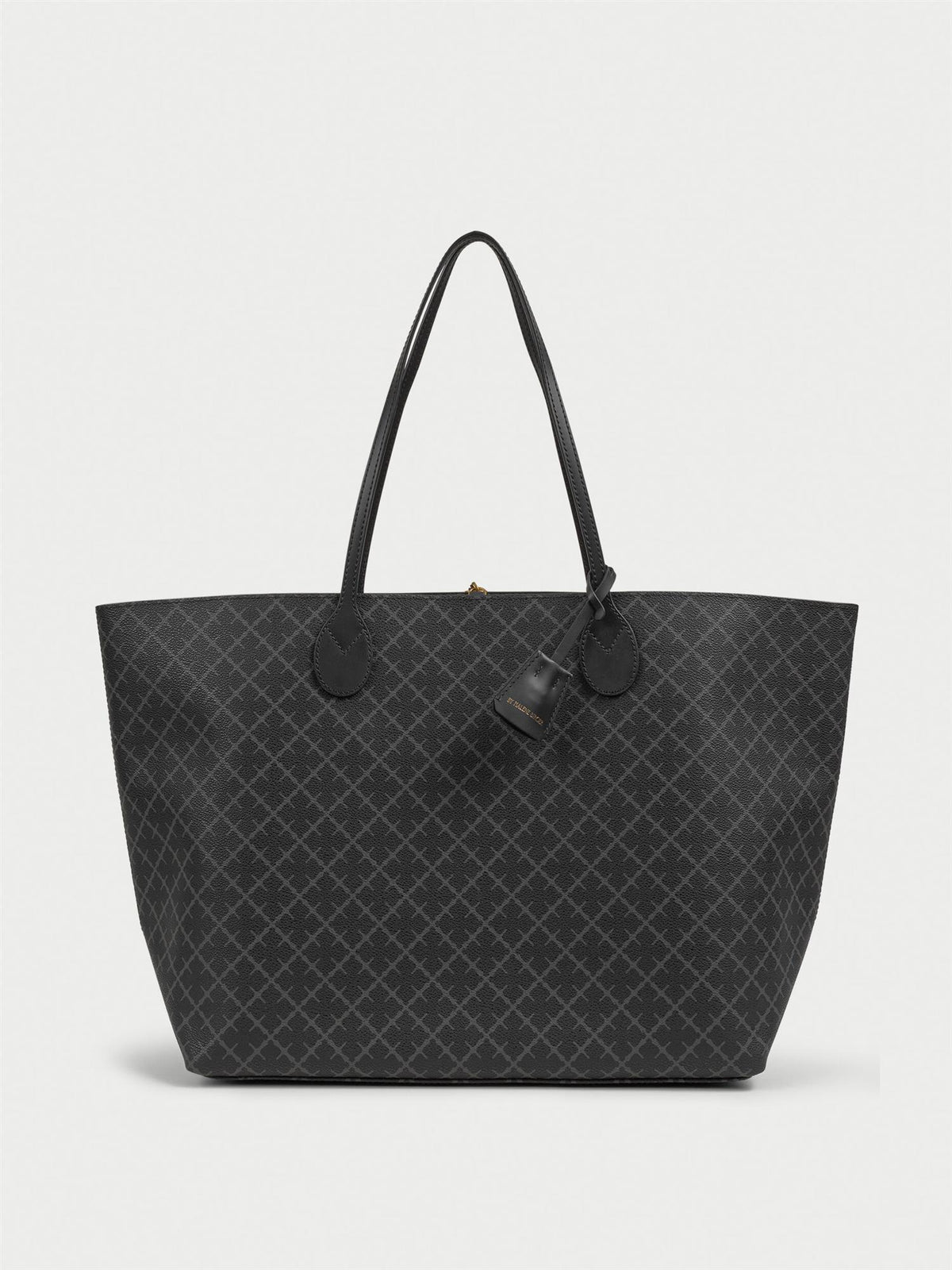 Abi printed tote bag Charcoal