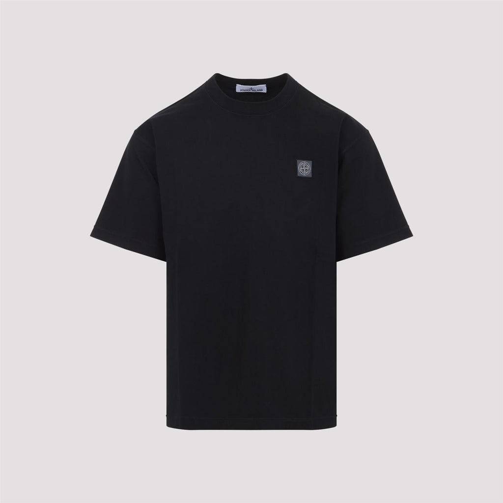 COMBED ORGANIC COTTON T-SHIRT BLACK