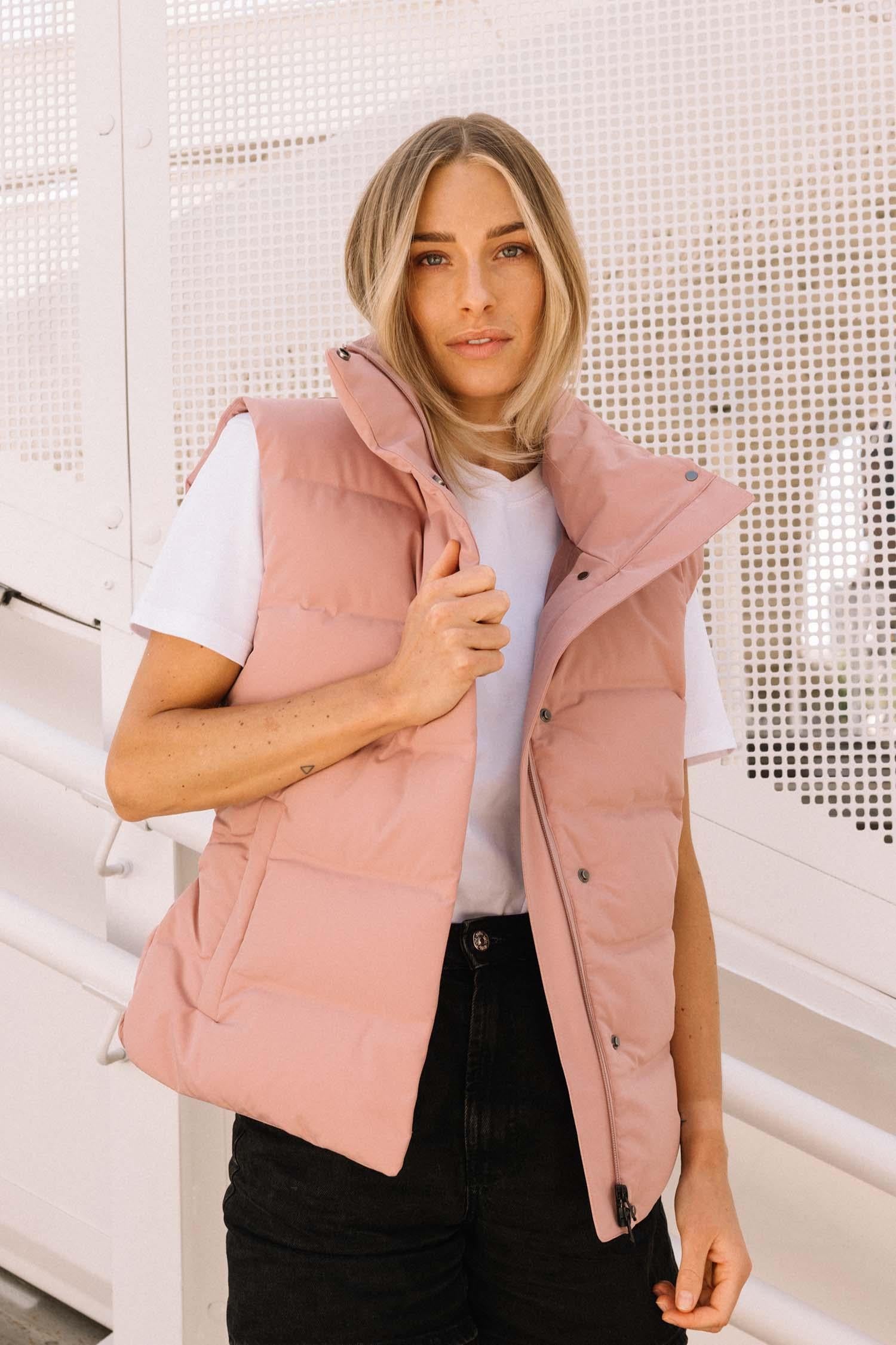 Vesty II Lightweight Down Vest Flush Pink