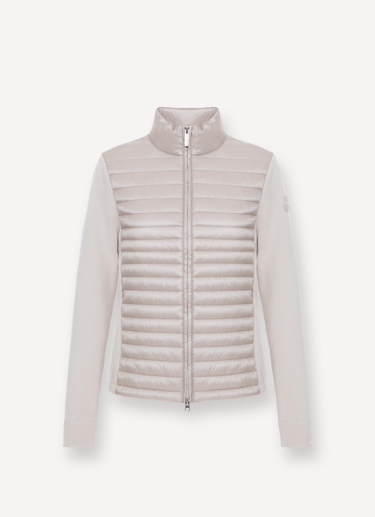 HYBRID KNITTED AND PADDED JACKET HEMP BEIGE