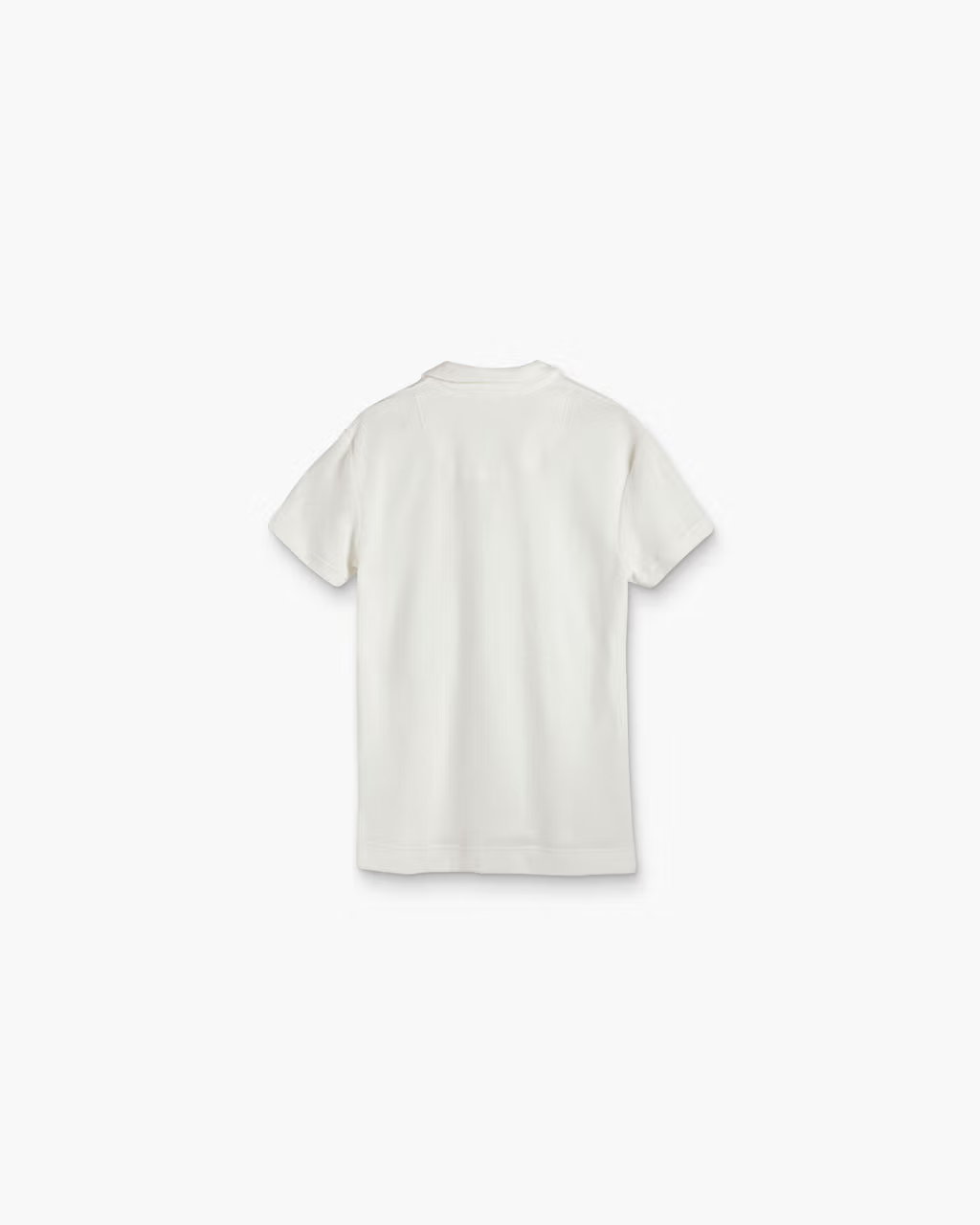 Cotton Terry Polo Shirt White