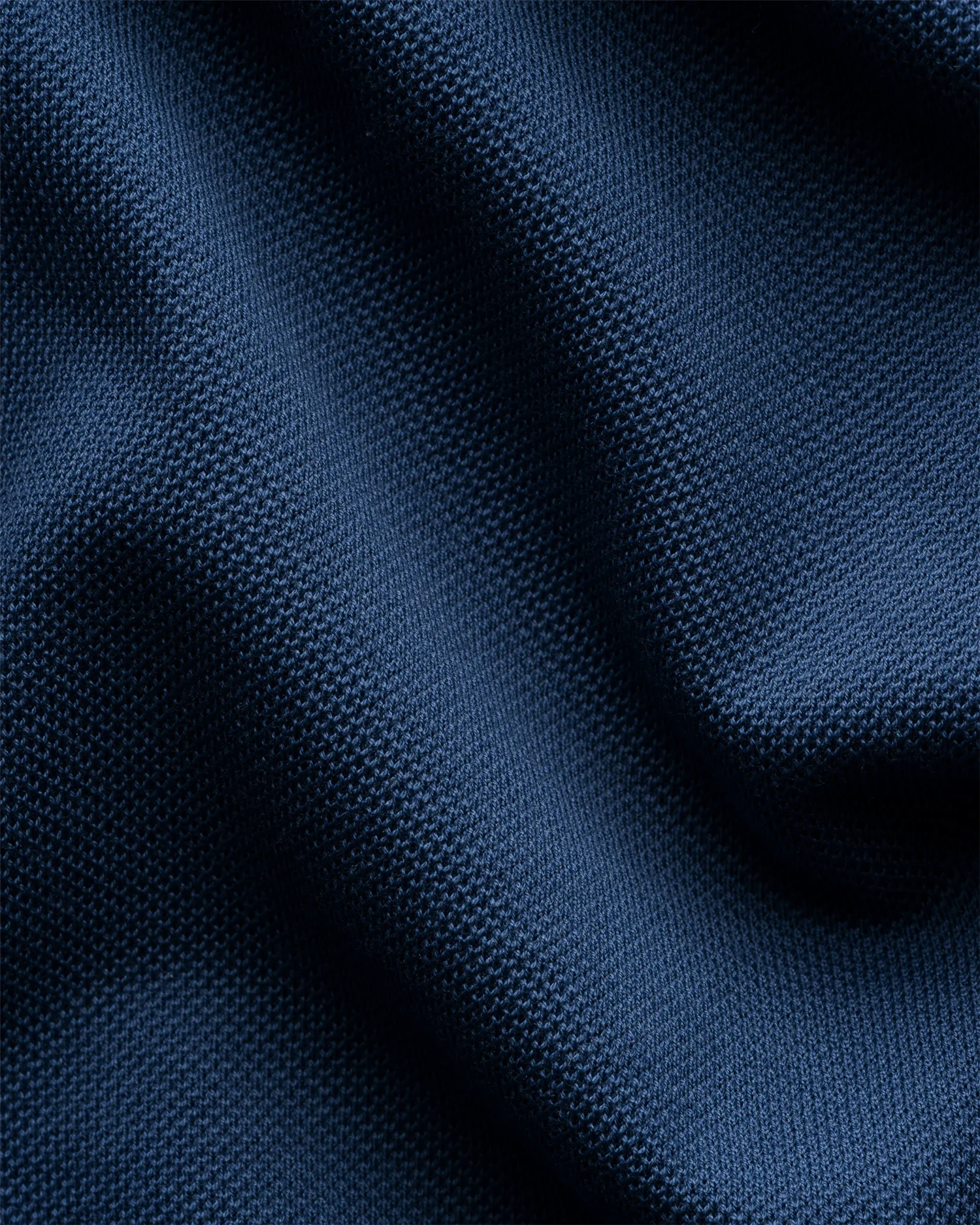 Pima Cotton Pique Polo T-Shirt Mid Blue