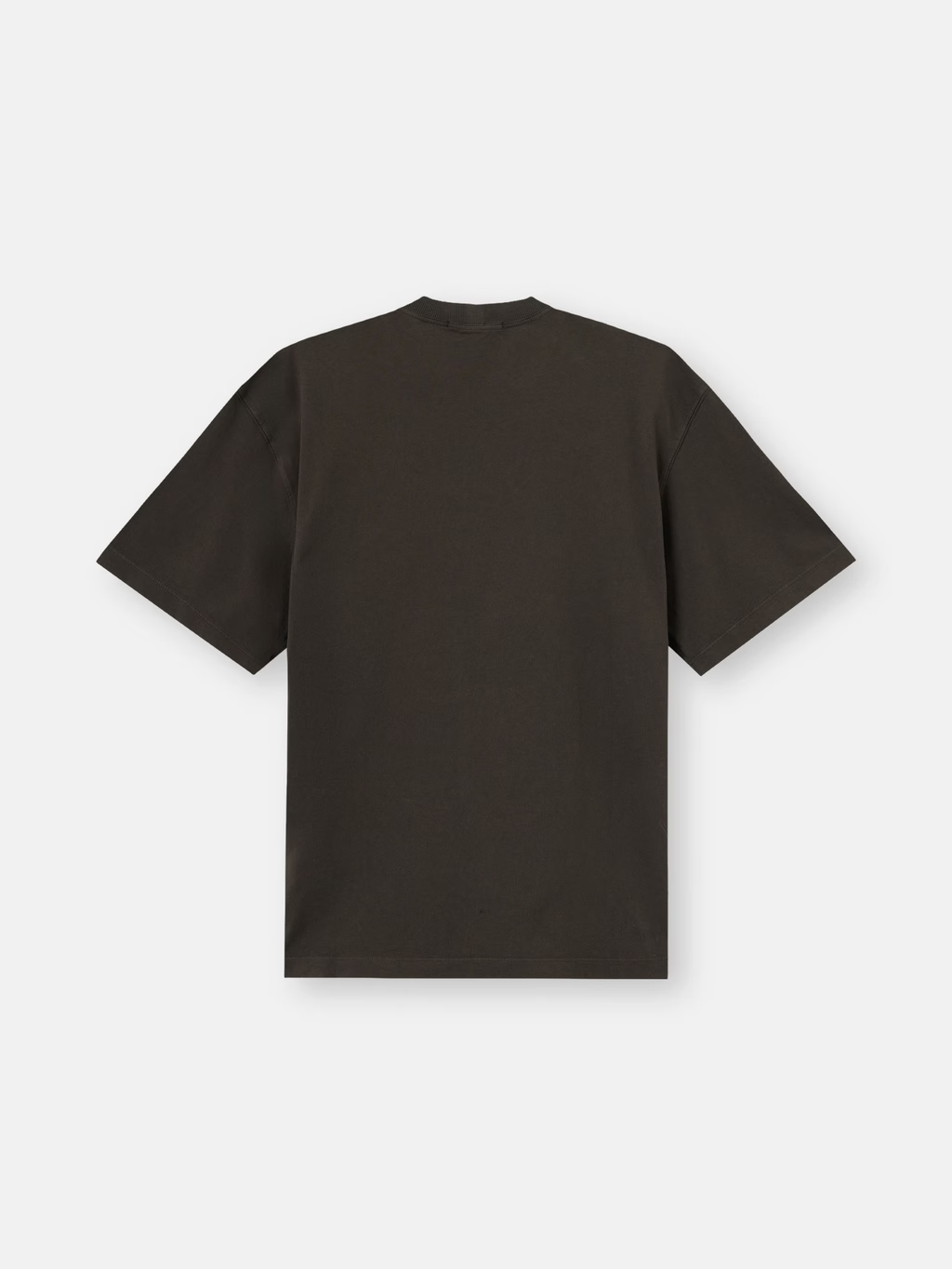 COMBED ORGANIC COTTON T-SHIRT COAL GREY