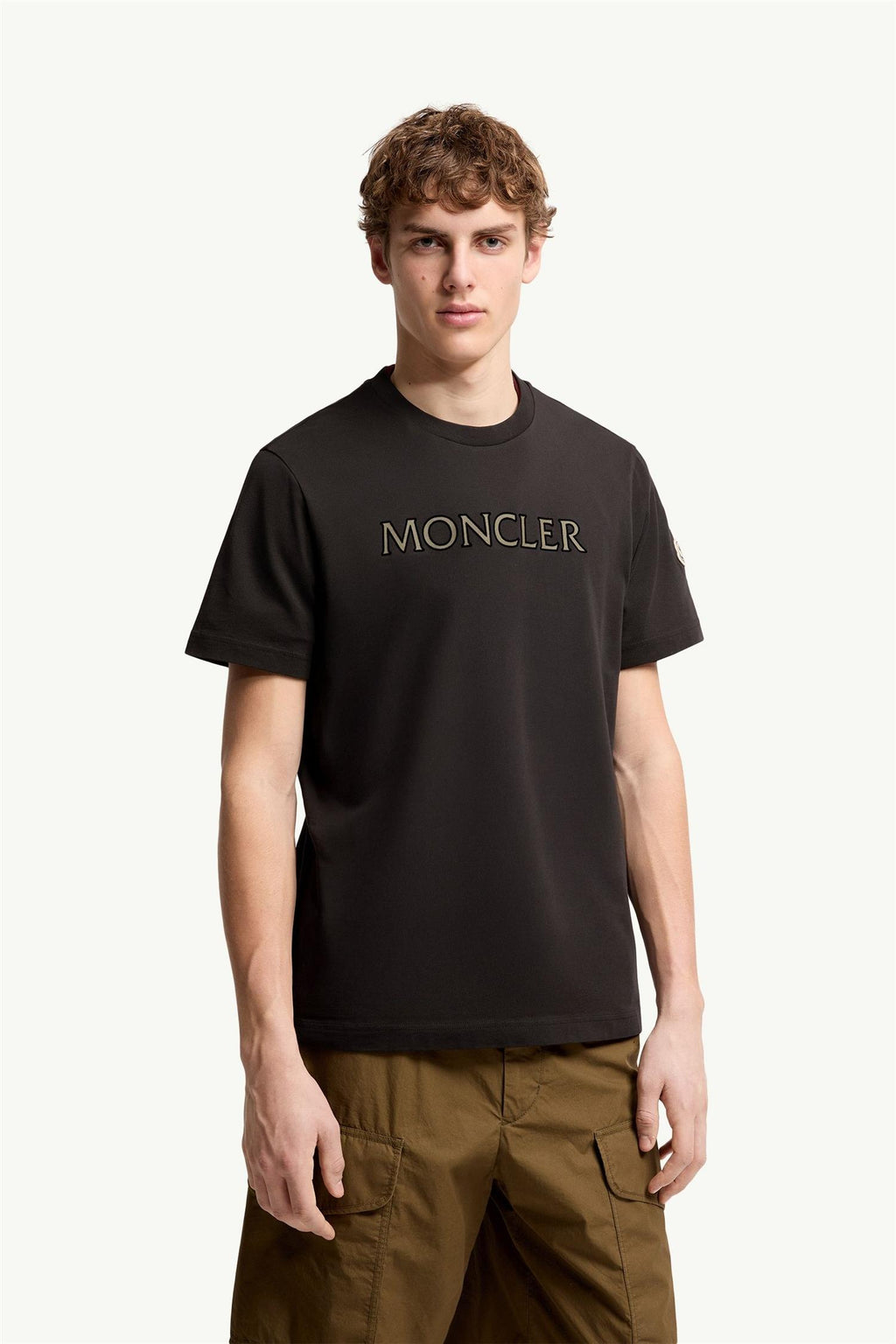 Logo Print Cotton T-Shirt BLACK