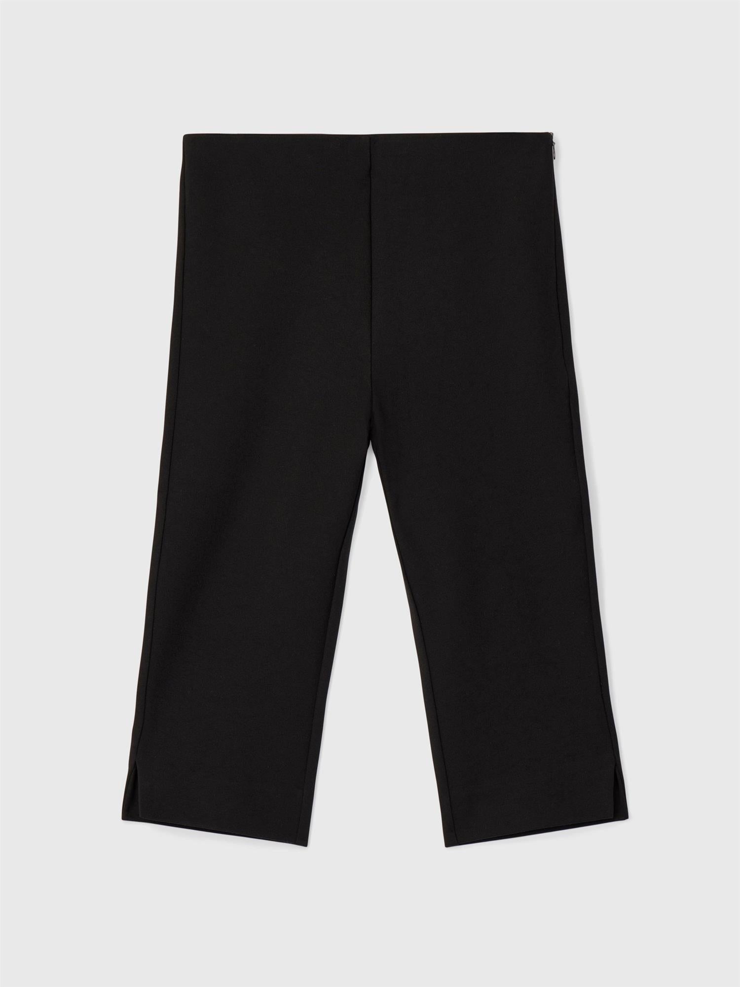 Stretch Capri Pants Jet Black