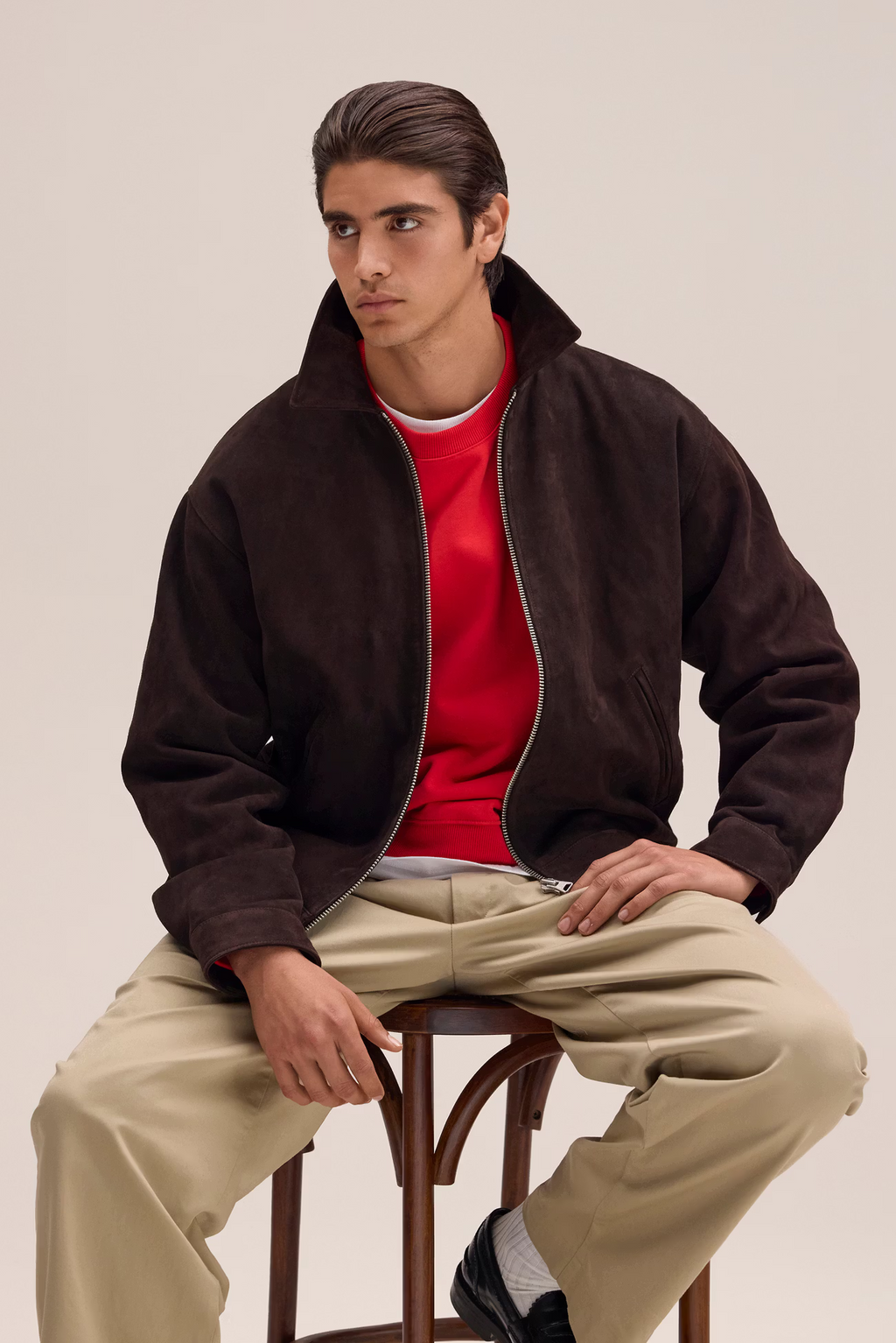 Petrus Suede Jacket 80030 Deep Truffle