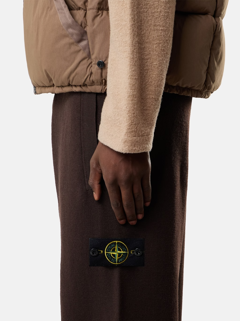 KNITTED RWS WOOL SWEATPANTS Brown