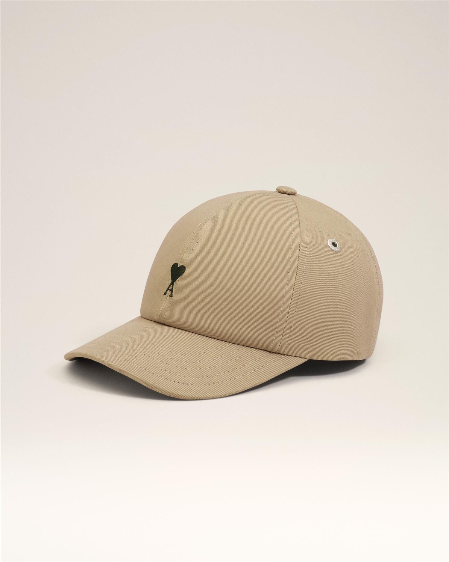 EMBROIDERED AMI DE COEUR LOGO CAP TAUPE BEIGE