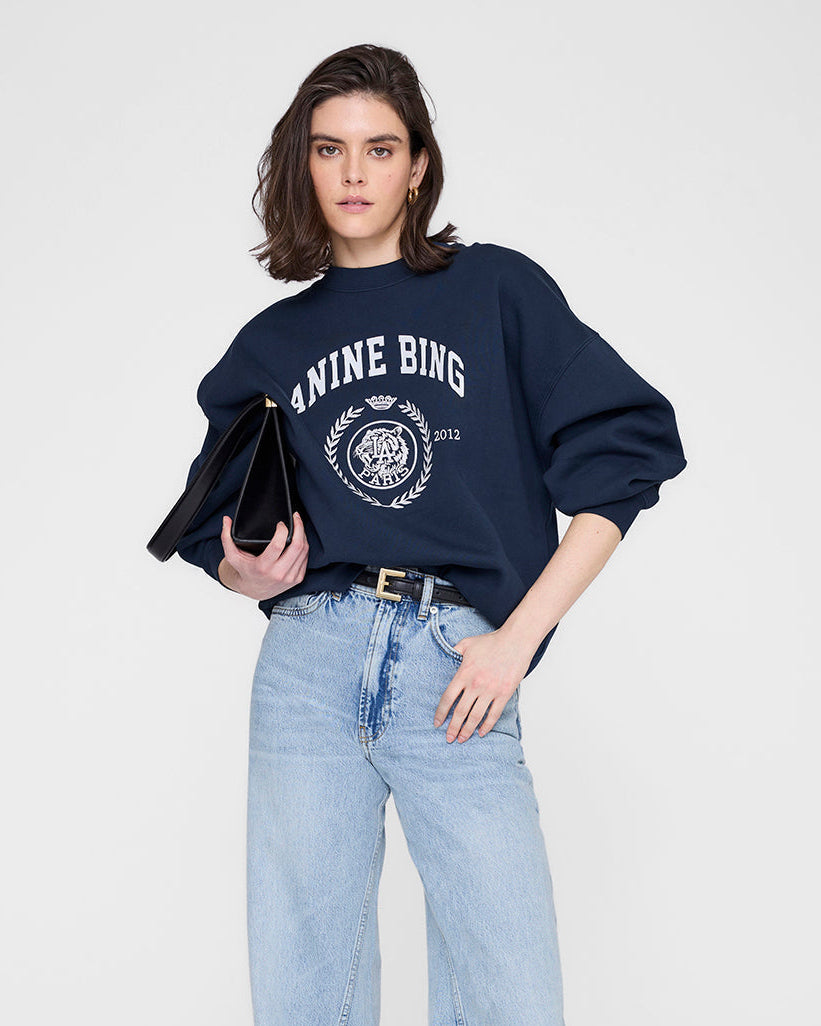 MILES COLLEGIATE SWEATSHIRT DARK NAVY