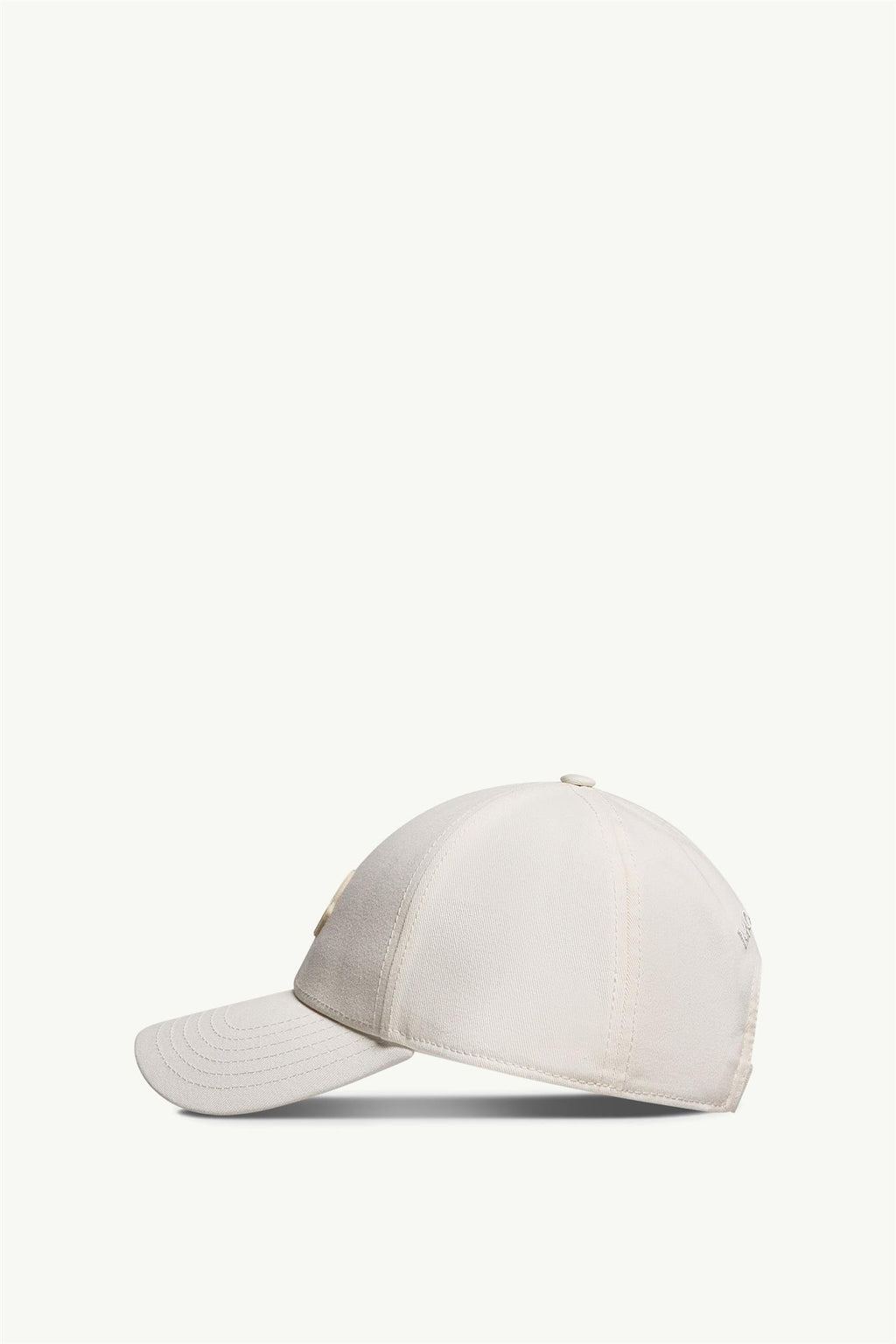 Cotton Gabardine Baseball Cap WHITE