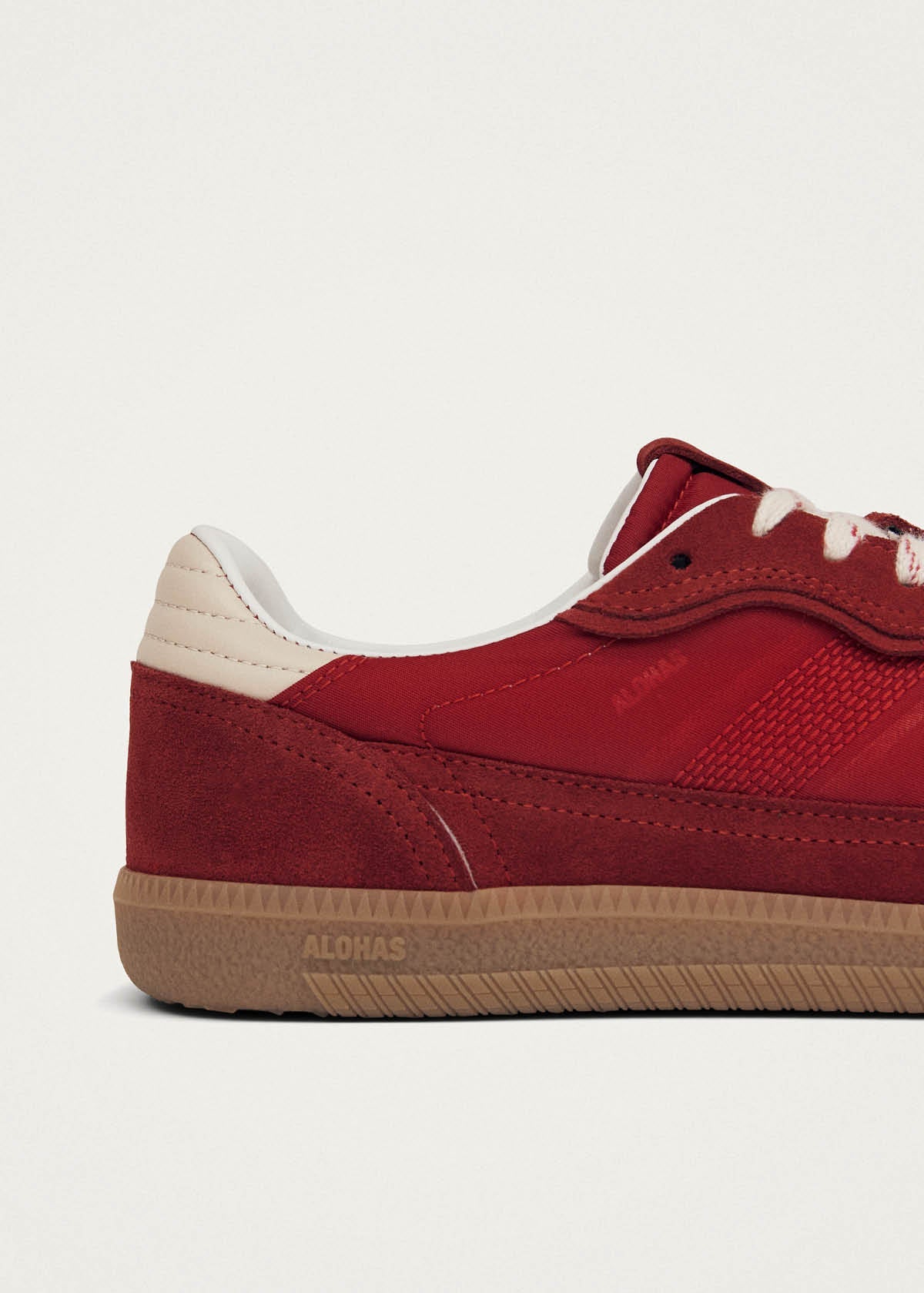 Tb.490 Leather Sneakers Rife Sheen Red