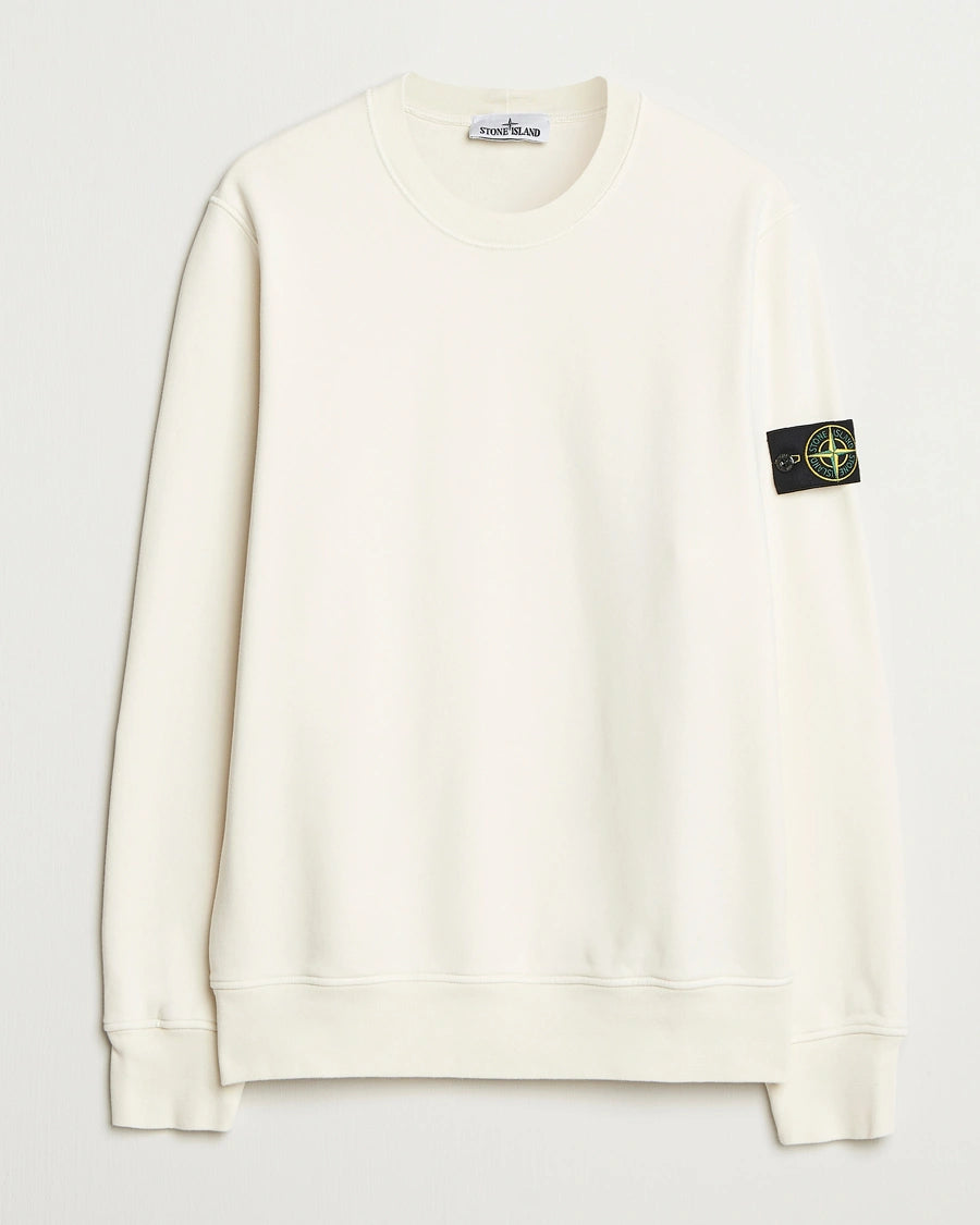 ORGANIC COTTON FLEECE SWEATSHIRT IVORY