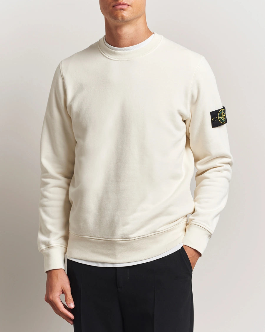 ORGANIC COTTON FLEECE SWEATSHIRT IVORY