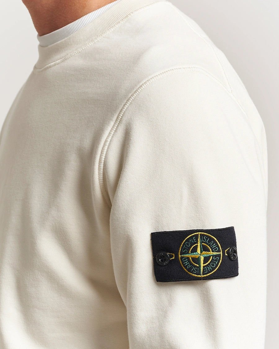 ORGANIC COTTON FLEECE SWEATSHIRT IVORY