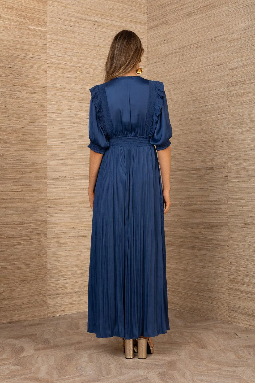 LOVISA Solid Long Dress INDIGO