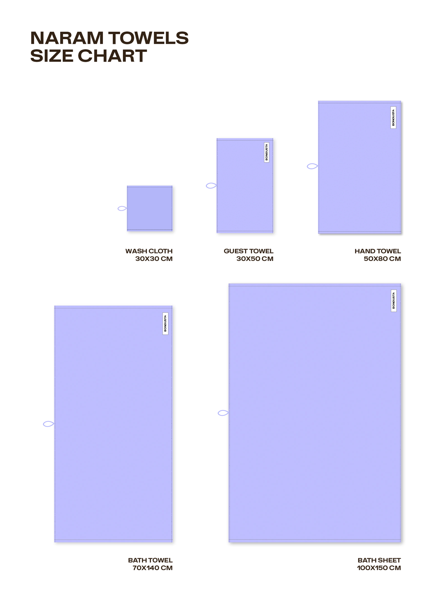 NARAM Wash Cloth 30x30cm lavender blue