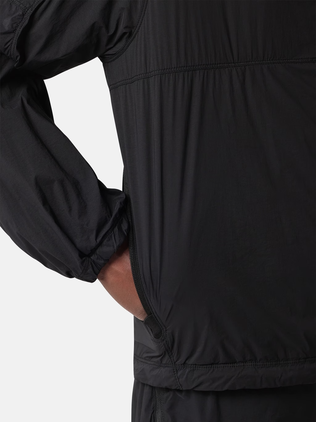 ULTRALIGHT NYLON HOODED JACKET BLACK