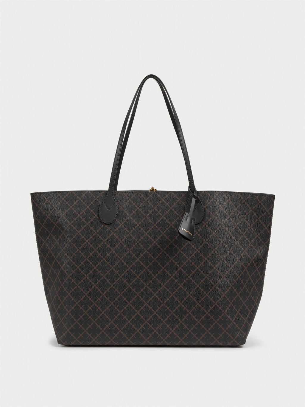 Abi printed tote bag Dark Chokolate