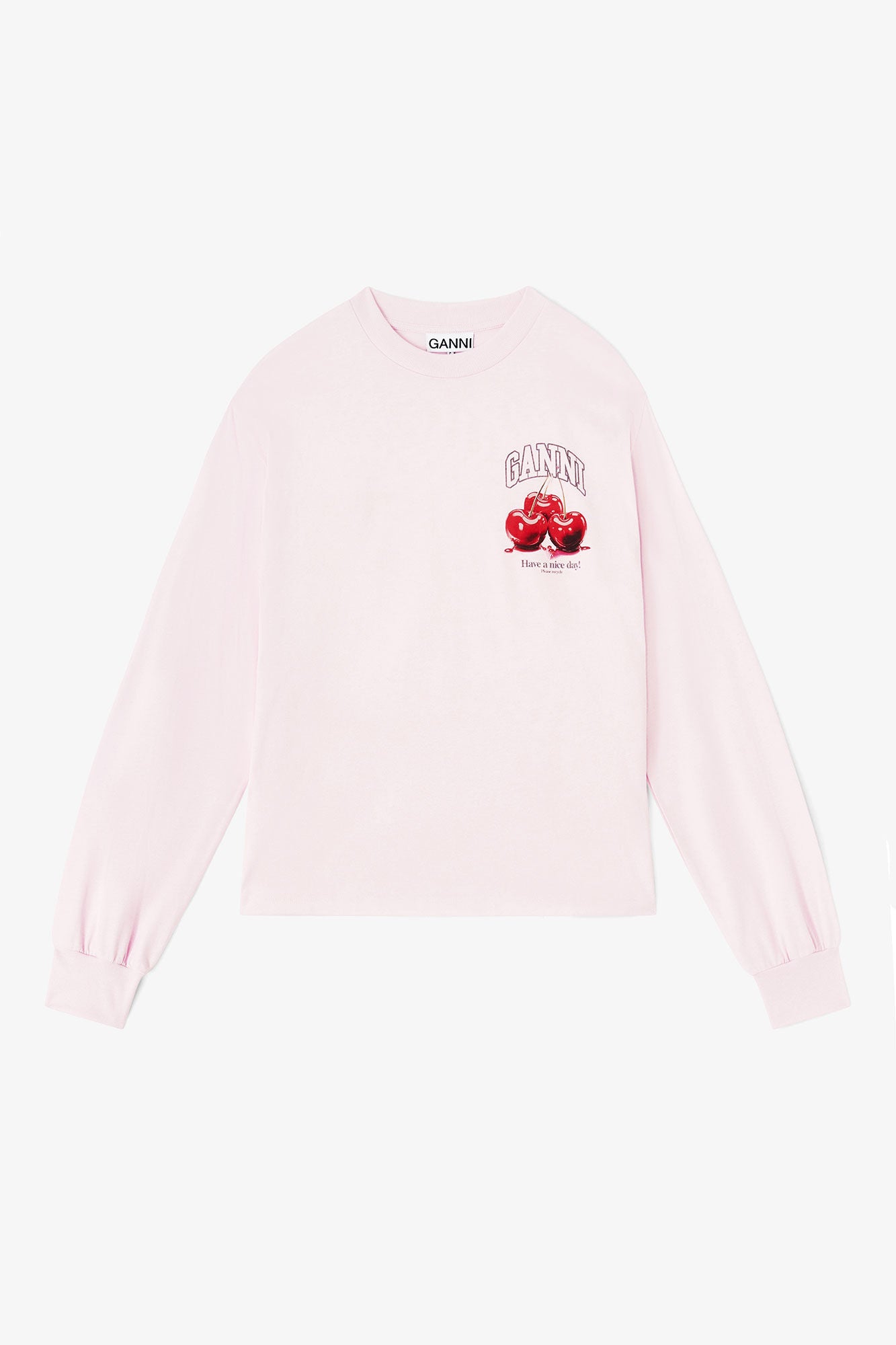 Fruit Print Long Sleeve Chalk Pink
