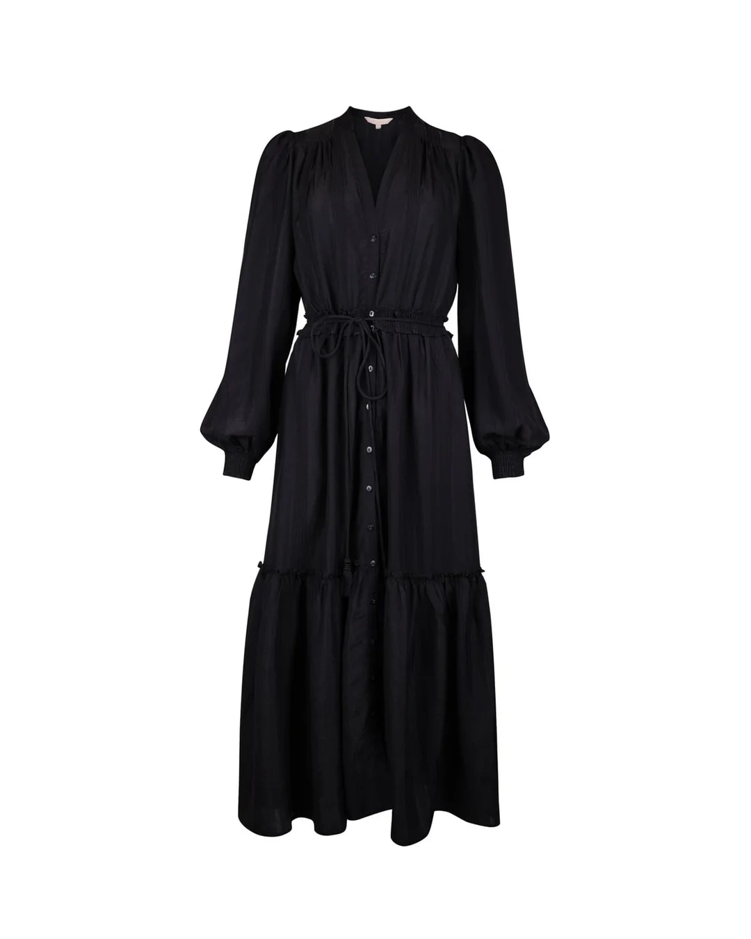 Bohemian Belt Dress Black