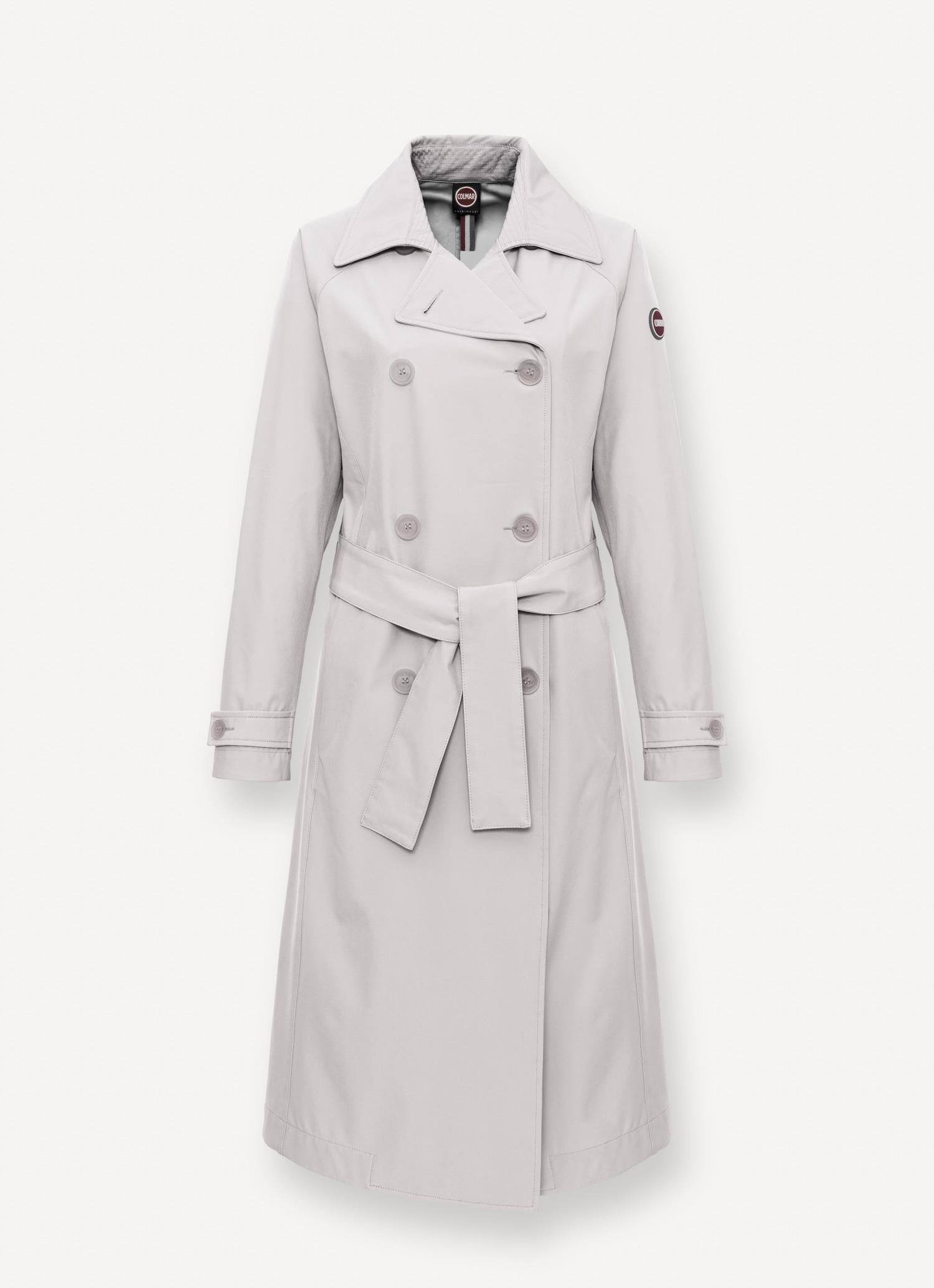 LONG WATERPROOF TRENCH COAT HEMP BEIGE