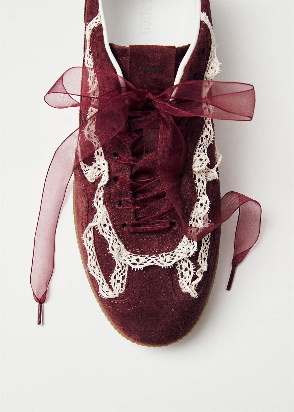 TB.490 Leather Sneakers Crochet Burgundy