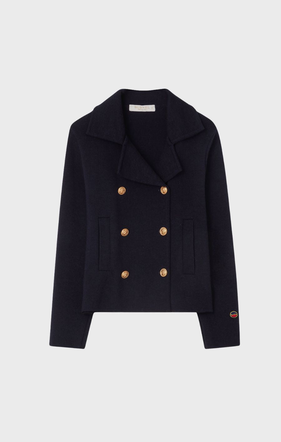 INDRA KNITTED WOOL JACKET Marine