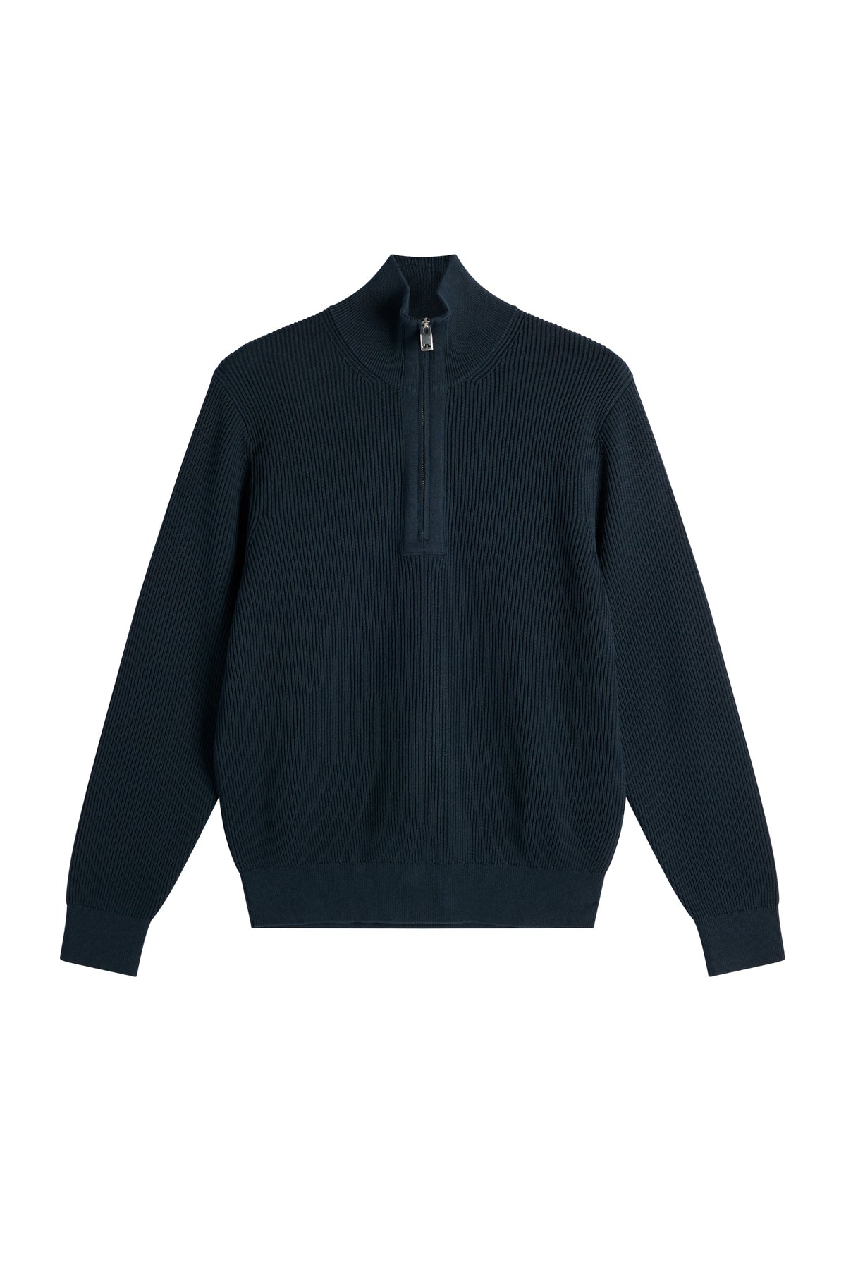 Alex RIBBED COTTON Half Zip Sweater JL Navy