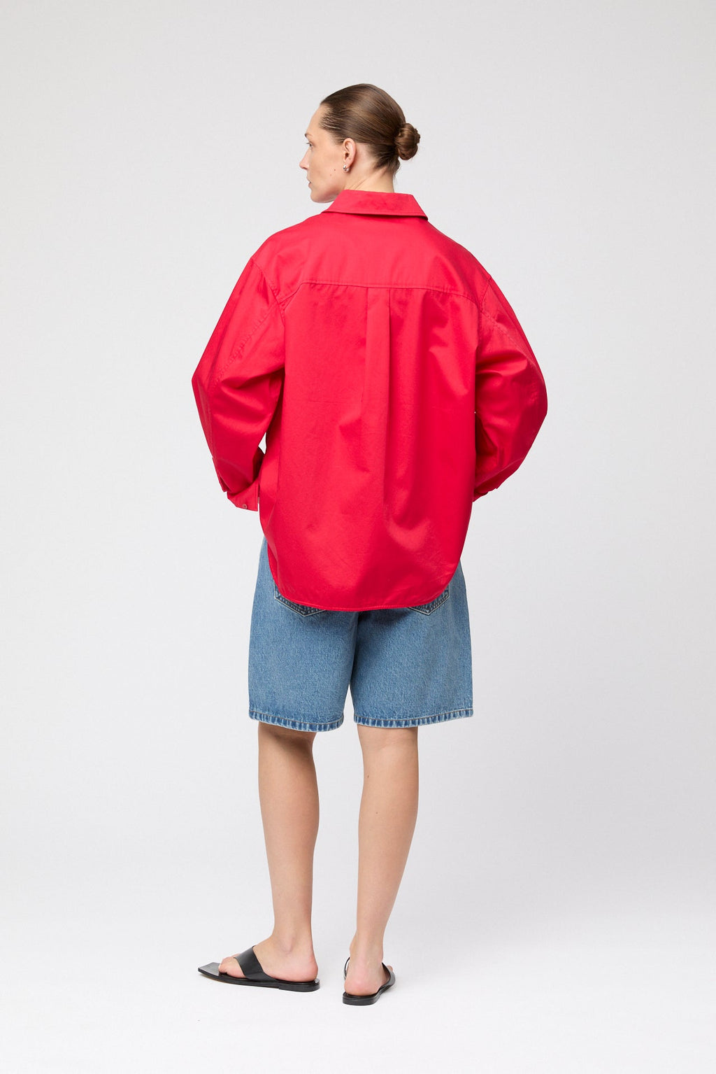 Poplin Workwear Shirt Vivid Red