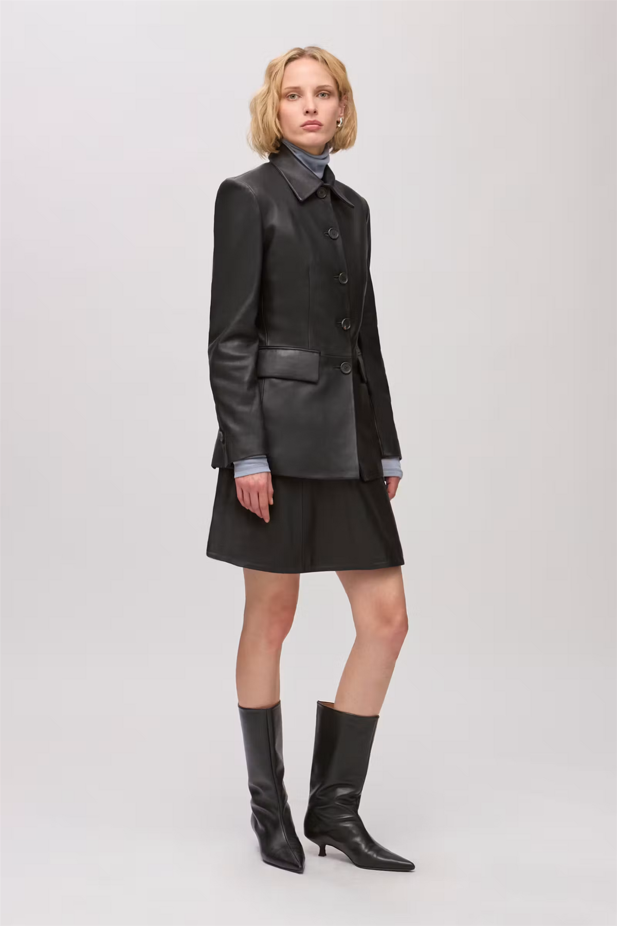 Liza Leather Jacket Black