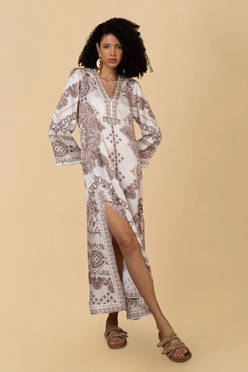 BRIDIE Kaftan Dress IVORY