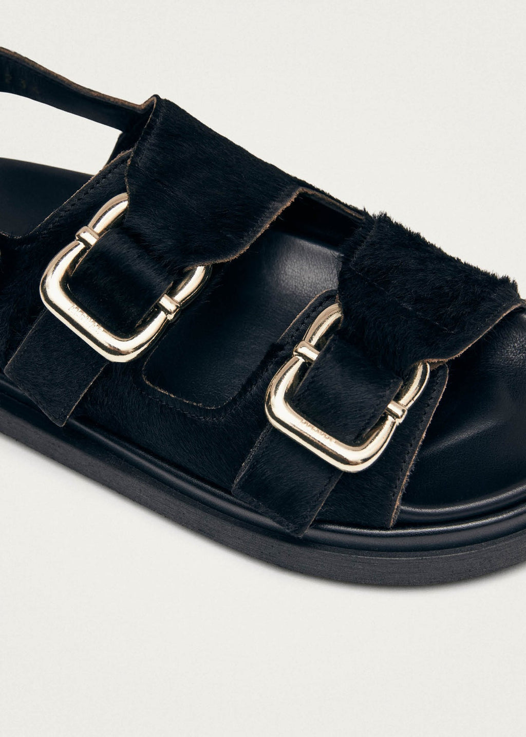 Harper Soft Leather Sandals Black